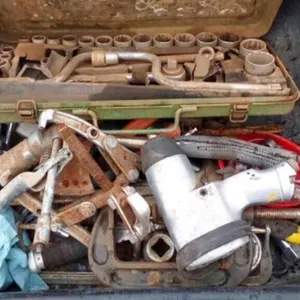 Tub Of Wrenches, Pullers, Clamps, Impact