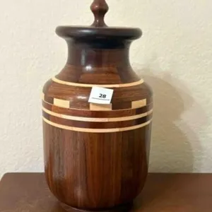 Hand Crafted Wooden Vase