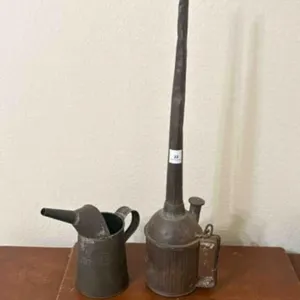 2 - Vintage Railroad Oil Cans