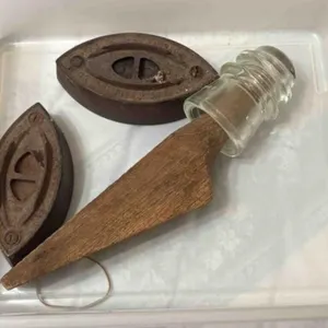 Vintage irons - Glass Insulator