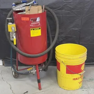Powerfist Sand Blaster with 5 Gal Bucket of Sand