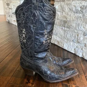 Sz 9.5 Women's Corral Leather Cowboy Boots