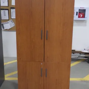 Wood Cabinet 81"T x 24"D x 36"W ***No Locking Key, Shelf pegs missing, HEAVY- requires 3-4 people to