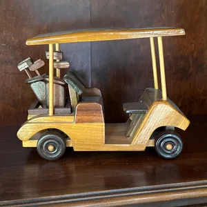 Vintage Wooden Golf Cart