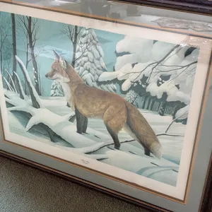 Red Fox Limited Edition Lithograph Print John A Ruthven