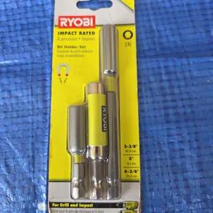 Ryobi impact bit holder set magnetic