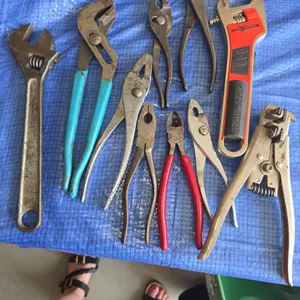 Variety of wrenches and crimping tool