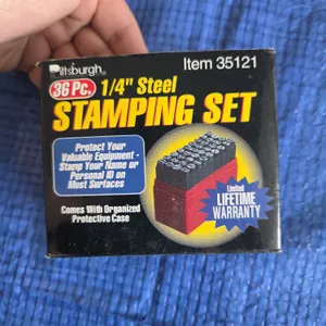 1/4 steel stamping set