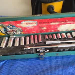 Twenty 3/8" square drive socket set