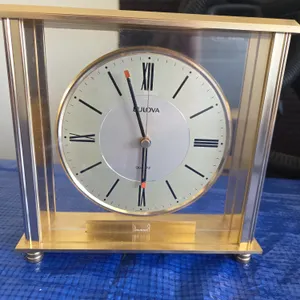 Brass Bulova clock