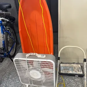 SLED-STEP STOOL-BOX FAN