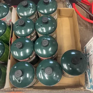 9 CANS PROPANE FUEL CYLINDERS