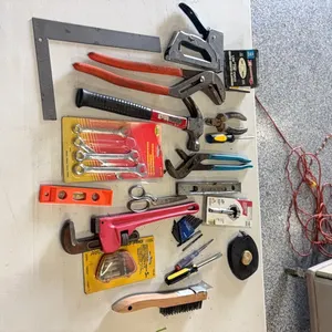 PAIL OF TOOLS-SQUARE-WRENCH-MISC