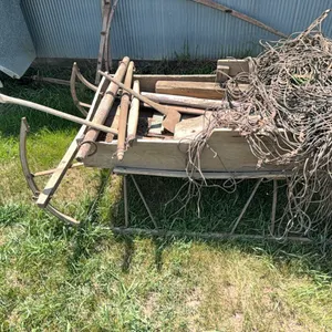 Fly nets, sleigh, axes