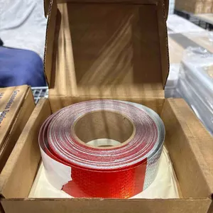 RED/WHITE REFLECTIVE VEHICLE TAPE