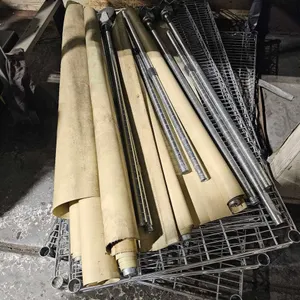 6FT Chrome Wire Rack, disassembled