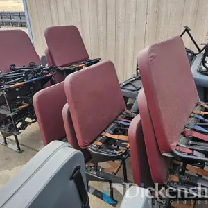 LOT OF MAROON BUS SEATS