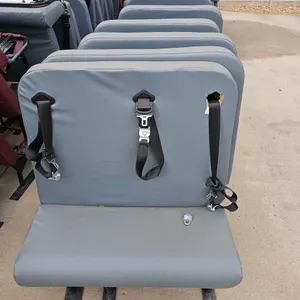 GRAY SCHOOL BUS PASSENGER SEATS