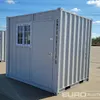 Unused 9' Container, 1 End Door, 1 Side Door, 1 Window 