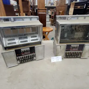Pair of Seeburg 3WA1 Consolette Jukebox Wallboxes, C. 1965, Coin-Op Remote Selectors with Keys
