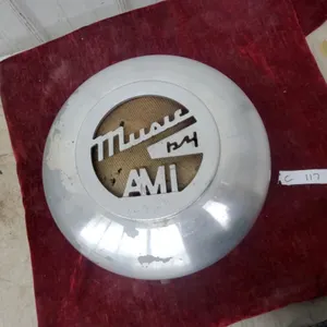 Vintage 1940s-50s "Music by AMI" Jukebox Remote Wall Speakerwith Grille Cover 16" Diameter