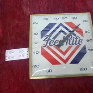 Vintage Feed Rite Advertising Vintage Feedrite Wall Thermometer by PAM Clock Co.