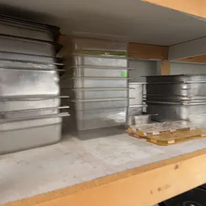 Stainless Steel and Plastic Food Pans and Trays