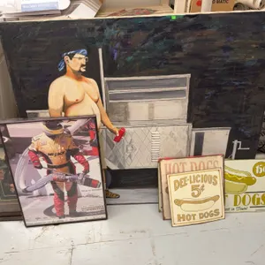 Wall Art and Decorative Hot Dog Signs Lot