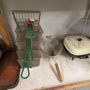 Deep Fry Baskets With Strainer And Electric Skillet