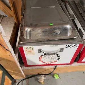 Stainless Steel Mobile Food Cart With Insulated Lid, Marked #365