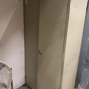 Tall Metal Storage Cabinet with Locking Handle
