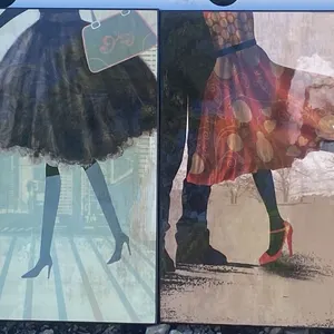 Fashion-Inspired Wall Art Prints on Board