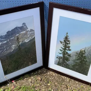 Framed Mountain Landscape Photographic Prints from the Jasper Park Lodge