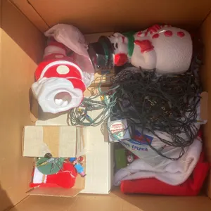Christmas Decorations With Blow Mold Snowman