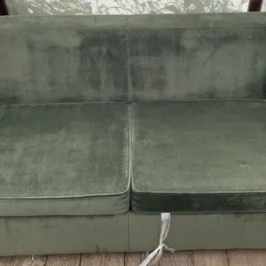 Jasper Park Lodge Custom Made- Green Upholstered Sofa Bed with Mattress