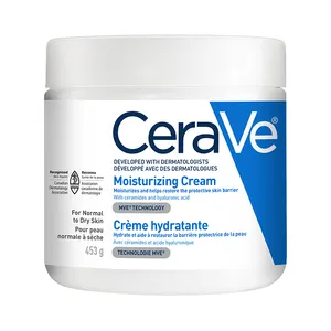 CERAVE MOISTURIZING CREAM, RICH FACE AND BODY CREAM WITH CERAMIDES AND HYALURONIC ACID FOR DRY SKIN