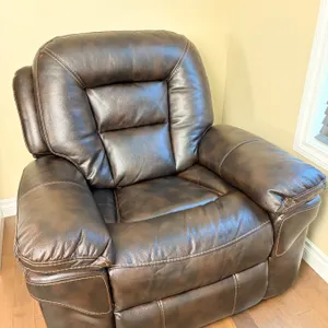 Faux Leather Recliner Armchair