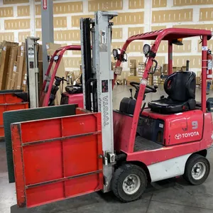 2000 TOYOTA 8FGCU25 SIT DOWN COUNTERBALANCE, PROPANE, 10 CLAMP FORKLIFT, SERIAL #50999