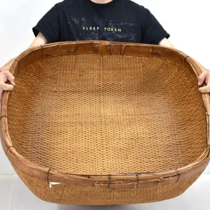 EAST ASIAN SPLIT BAMBOO HARVEST BASKET