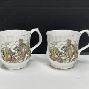 Royal Albert English Village Mugs (2)