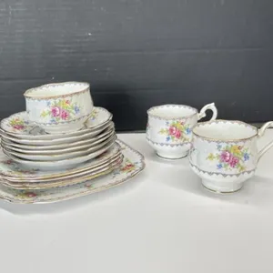 14pcs Royal Albert Petit Point China