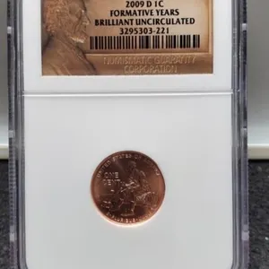 2009-D Slab L. Cent NGC Brilliant Unc.