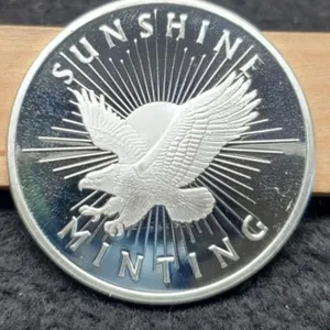 1 Troy Oz. Silver Sunshine Minting Round