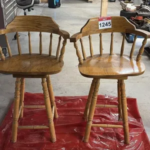 Two Swiveling Bar Stools