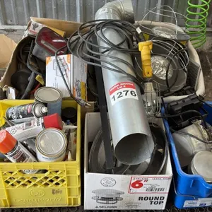 Assortment of Lights, Heat Lamps, Paint