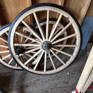 Wooden Wagon Wheels (Sold Separately Later)