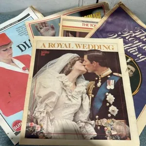 Vintage Royal newspapers