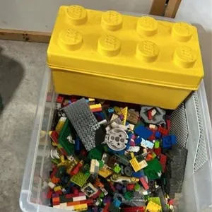 Large tote of Lego