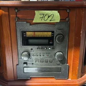 Cd player turntable radio cabinet radio look