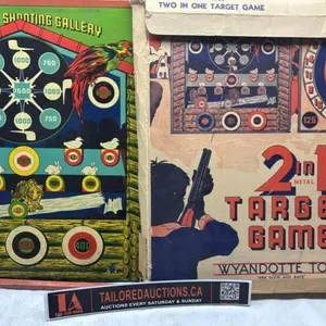 Vintage Wyandotte toys 2 in 1 Target Game in box
